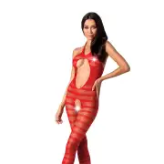 Комбинезон сетка красный