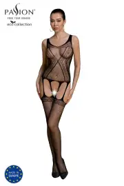 Комбинезон сетка черный