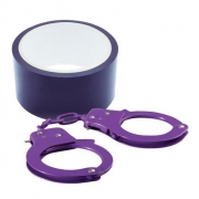 Наручники, бондаж фиолетовые