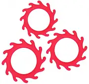 Насадки и кольца красный