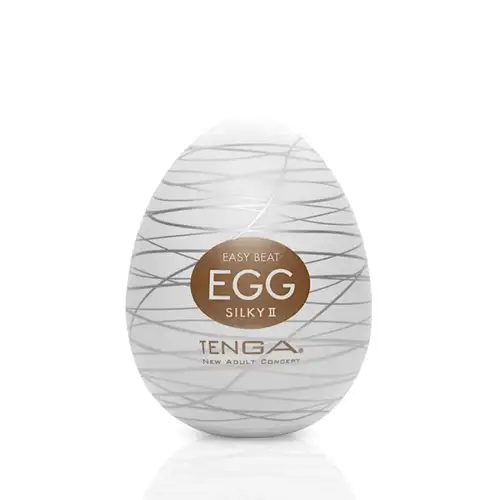 Мастурбатор-яйцо Tenga Egg Silky II с рельефом в виде паутины photo 1