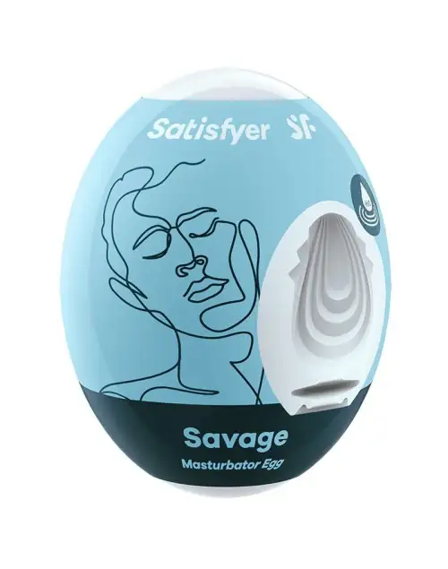 Самосмазывающийся мастурбатор-яйцо Satisfyer Egg Savage, одноразовый, не требует смазки photo 1
