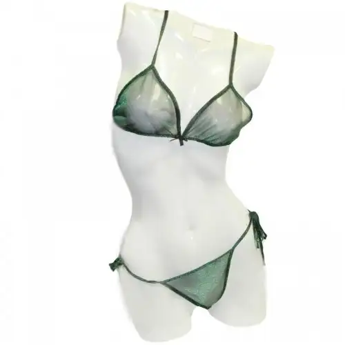 Прозрачный эротический комплект нижнего белья photo 1