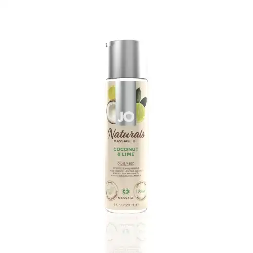 Массажное масло System JO - Naturals Massage Oil - Coconut & Lime (120 мл) photo 1