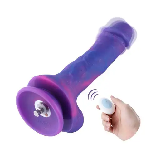Фаллоимитатор 8.2″ с вибрацией для секс-машин Hismith Purple Silicone Dildo with Vibe photo 1