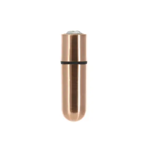 Вибропуля PowerBullet First-Class Bullet 2.5″ with Key Chain Pouch, Rose Gold, 9 режимов вибрации photo 1