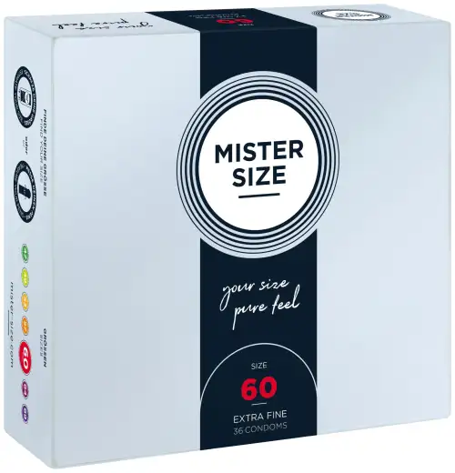 Презервативы Mister Size - pure feel - 60 (36 condoms), толщина 0,05 мм photo 1