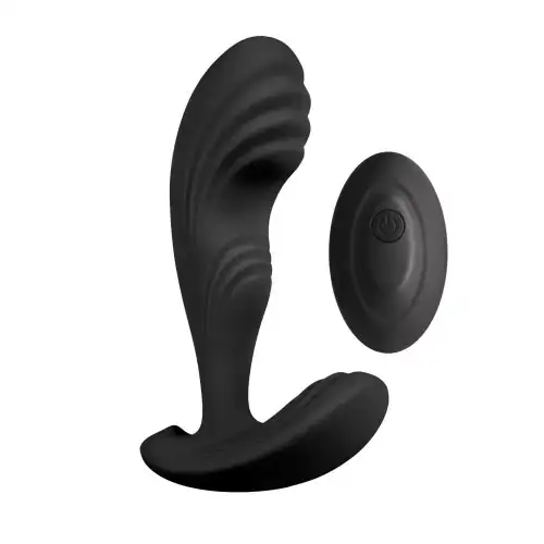 Вибромассажер простаты S Pleasures Premium Cozy, черный, с рельефной головкой, 10 режимов photo 1