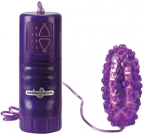 Виброяйцо NODULED BULLET, фиолетовое photo 1