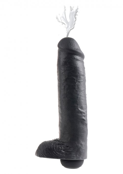 Фаллоимитатор с эякуляцией Kc 11 Inch Squirting Cock Black photo 1