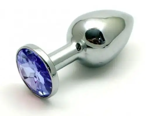 Анальная пробка SWAROVSKI BLUE S photo 1