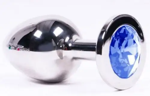 Анальная пробка SWAROVSKI BLUE L photo 1