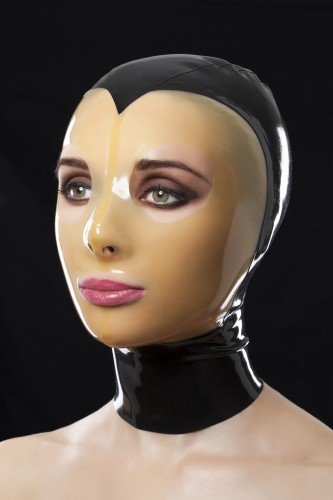 Маска из прозрачного латекса с молнией сзади и вырезами для рта и глаз Transparent Latex Mask With Z photo 1
