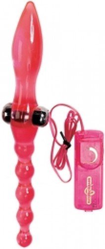 Анальный плаг SEX SQUID DOUBLE-ENDER - CLEAR HOT PINK photo 1