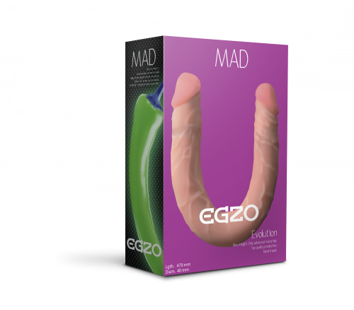 Фаллоимитатор двухсторонний Egzo DL003 47х4 см. photo 1