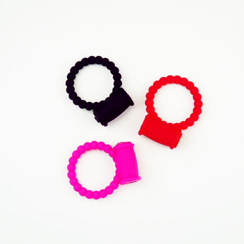 Ребристое эрекционное вибро-кольцо, 4,5 см photo 1