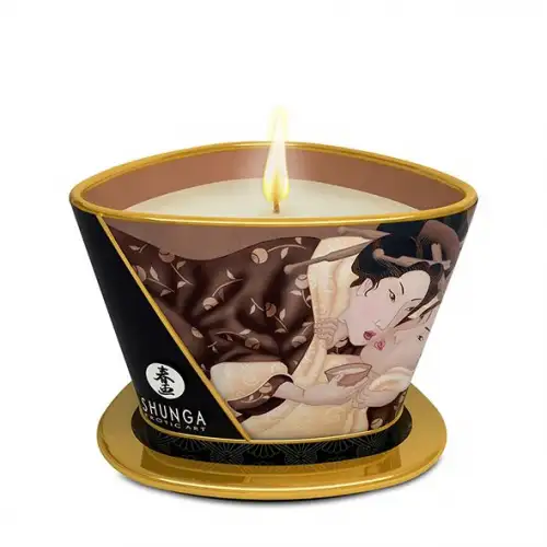 Массажная свеча Shunga MASSAGE CANDLE - Intoxicating Chocolate (170 мл)  photo 1