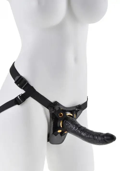 Fetish Fantasy Gold Designer Strap-On - дизайнерский страпон, 16,5х4,5 см. photo 1