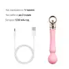 Вибромассажер с подогревом Zalo Sweet Magic - Confidence Wand Fairy Pink photo 6