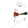 Роскошный кляп в виде розы Zalo - Rose Ball Gag, двойное использование photo 5