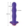 Фаллоимитатор Fun Factory BOUNCER, фиолетовый, шарики внутри, эффект вибрации, диаметр 3,9 см photo 2