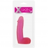 Фаллоимитатор XSkin 6 PVC Transparent, розовый photo 2