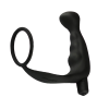 Черный массажер простаты с кольцом на пенис и вибрацией, водонепроницаемый photo 5