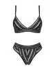 Комплект белья Obsessive Natilya 2-pcs set M/L, black, бюстгальтер, трусики photo 3