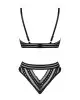 Комплект белья Obsessive Natilya 2-pcs set XS/S, black, бюстгальтер, трусики photo 4