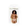 Трусики-бразилиана Penthouse Adore Me M/L White, цветочное кружево, с тонкими ремешками и бантиками photo 3
