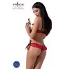 Комплект белья CHERRY SET OpenBra red S/M - Passion Exclusive: открытый лиф, трусики-юбочка photo 2