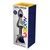 Металлическая анальна пробка Wooomy Lollypop Double Ball Metal Plug Blue L диаметр 3,5, длина 10,5см photo 3