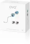 OVO - Вагинальные шарики OVO L1 Loveballs, LIGHT BLUE photo 3