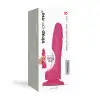 Реалистичный фаллоимитатор Strap-On-Me Sliding Skin Realistic Dildo Fuchsia - S, эффект подвижной  photo 6