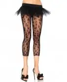 Полупрозрачные леггинсы SWEETHEART NET FOOTLESS TIGHTS O/S BLACK photo 1