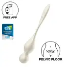 Вагинальные шарики с вибрацией Satisfyer Love Birds 1 Connect App White photo 1