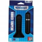 Вибромассажер Menzstuff Ribbed Torpedo Small, черный photo 2