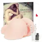 Мастурбатор-попка Kokos Oknyeo 2WayPlus с вибрацией и массажем, два входа: вагина и попка photo 6