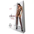 Ажурный бодистокинг с имитацией чулок Passion BS074 black photo 4