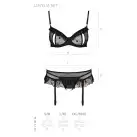 Сексуальный комплект с поясом для чулок LOVELIA SET black XXL/XXXL - Passion photo 7