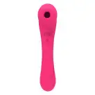 Вибратор и вакуумный клиторальный стимулятор 2-в-1 Alive Quiver Magenta Pink обновленная модель photo 2