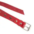 Чокер сердце с большими шипами, из натуральной кожи Art of Sex - Crystal, Красный photo 4