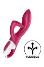 Вибратор кролик с тройным отростком Satisfyer Embrace me Berry, 2 мотора, диаметр 3,6 см photo 3