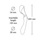 Вибромассажер Shunga Zoa Raspberry, двусторонний photo 3