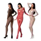 Бодистокинг с крупной сеткой Passion BS077 white photo 3