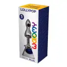 Металлическая анальна пробка Wooomy Lollypop Double Ball Metal Plug Blue S, диаметр 2,8 см, длина 8, photo 3