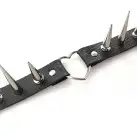 Чокер сердце с большими шипами, из натуральной кожи Art of Sex - Crystal, черный photo 4