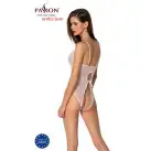 Боди с ажурным декором и открытым шагом Ursula Body white L/XL — Passion photo 2