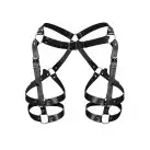 Гартеры Art of Sex - Claire, натуральная кожа, размер XS-М, цвет черный photo 3