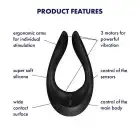 Вибратор для пар Satisfyer Endless Joy Black, 3 независимых мотора, многофункциональный photo 3